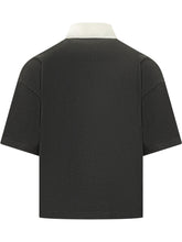 ADIDAS ORIGINALS - T-shirt with Contrast Collar - Black - LIDIASHOPPING® - Official Website