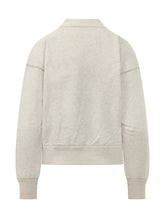 MARANT ÉTOILE - Moby Felpa con Logo Frontale - Grigio - LIDIASHOPPING® - Official Website