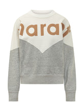 MARANT ÉTOILE - Houston Felpa con Logo Frontale - Bianco - LIDIASHOPPING® - Official Website
