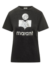 MARANT ÉTOILE - Zewel T-shirt con Logo Frontale - Nero - LIDIASHOPPING® - Official Website