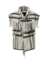 MARANT ÉTOILE - Ginesa Gilet con Frange - Bianco - LIDIASHOPPING® - Official Website