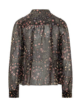 MARANT ÉTOILE - Florine Camicia Floreale Arricciata - Nero - LIDIASHOPPING® - Official Website