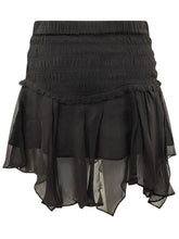 MARANT ÉTOILE - Gonna Fiala con Balze - Nero - LIDIASHOPPING® - Official Website