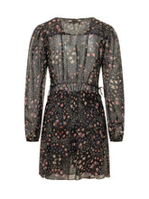MARANT ÉTOILE - Florel Abito Corto con Stampa Floreale - Nero - LIDIASHOPPING® - Official Website