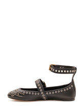 ISABEL MARANT - Ballerine Ylza con Cinturini - Nero - LIDIASHOPPING® - Official Website