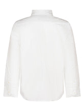 POLO RALPH LAUREN KIDS - Button Down Shirt with Embroidered Logo - White - LIDIASHOPPING® - Official Website