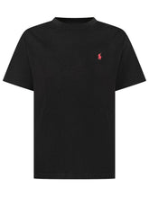 POLO RALPH LAUREN KIDS - Crewneck T-shirt - Black - LIDIASHOPPING® - Official Website