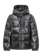 POLO RALPH LAUREN KIDS - Bomber Imbottito con Cappuccio - Nero - LIDIASHOPPING® - Official Website