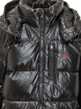 POLO RALPH LAUREN KIDS - Bomber Imbottito con Cappuccio - Nero - LIDIASHOPPING® - Official Website