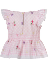 MONNALISA - Top in Popeline con Fiori - Rosa - LIDIASHOPPING® - Official Website