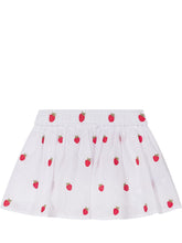 MONNALISA - Shorts con Ricamo Fragole - Bianco - LIDIASHOPPING® - Official Website