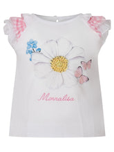 MONNALISA - T-shirt con Decorazione - Bianco - LIDIASHOPPING® - Official Website