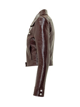 COURREGES REEDITION - Giacca Cropped Lucida con Logo - Rosso - LIDIASHOPPING® - Official Website