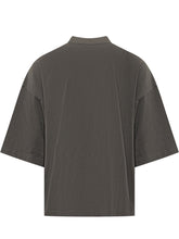 FEAR OF GOD ESSENTIALS - T-shirt Oversize con Placca Logo - Grigio - LIDIASHOPPING® - Official Website