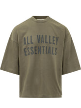 FEAR OF GOD ESSENTIALS - T-shirt Girocollo con Stampa Grafica - Verde - LIDIASHOPPING® - Official Website