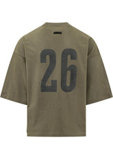 FEAR OF GOD ESSENTIALS - T-shirt Girocollo con Stampa Grafica - Verde - LIDIASHOPPING® - Official Website
