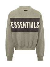 FEAR OF GOD ESSENTIALS - Cropped Sweatshirt with Lettering - Green - LIDIASHOPPING® - Official Website