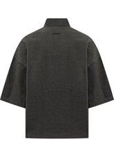 FEAR OF GOD ESSENTIALS - Cropped Polo with Graphic Panel - Black - LIDIASHOPPING® - Official Website