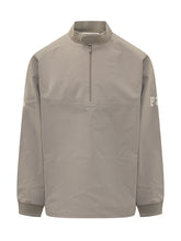 FEAR OF GOD ESSENTIALS - Giacca Half Zip con Stampa sulle Maniche - Grigio - LIDIASHOPPING® - Official Website