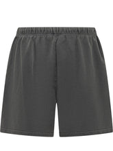 FEAR OF GOD ESSENTIALS - Shorts with Drawstring and Print - Grey - LIDIASHOPPING® - Official Website