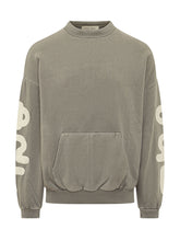 FEAR OF GOD ESSENTIALS - Felpa Girocollo con Tasca a Marsupio - Grigio - LIDIASHOPPING® - Official Website