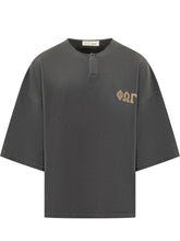 FEAR OF GOD ESSENTIALS - Felpa Henley con Maniche Ampie - Grigio - LIDIASHOPPING® - Official Website