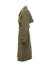 MICHAEL MICHAEL KORS - Trench Lungo Doppiopetto con Cintura - Verde - LIDIASHOPPING® - Official Website