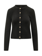 MICHAEL MICHAEL KORS - Cardigan Corto con Chiusura a Bottoni - Nero - LIDIASHOPPING® - Official Website