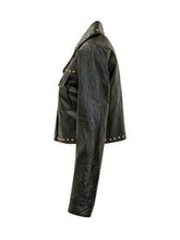 MICHAEL MICHAEL KORS - Cropped Jacket with Studs - Black - LIDIASHOPPING® - Official Website