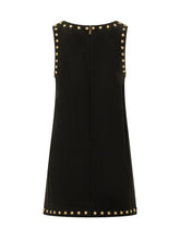 MICHAEL MICHAEL KORS - Sleeveless V Neck Dress with Studs - Black - LIDIASHOPPING® - Official Website