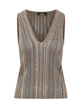 MISSONI - Top Smanicato con Righe e Paillettes - Multicolore - LIDIASHOPPING® - Official Website