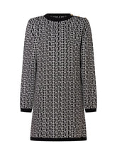 BALMAIN KIDS - Knit Dress with Geometric Pattern - Multicolor - LIDIASHOPPING® - Official Website