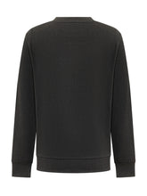 BALMAIN KIDS - Crew Neck Sweatshirt with Shoulder Buttons - Black - LIDIASHOPPING® - Official Website