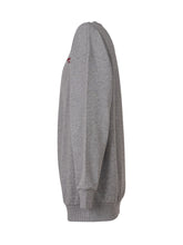 BALMAIN KIDS - Oversized Sweatshirt with Chest Lettering - Grey - LIDIASHOPPING® - Official Website