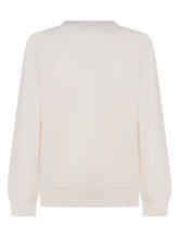 BALMAIN KIDS - Sweatshirt with Small Chest Lettering - White - LIDIASHOPPING® - Official Website