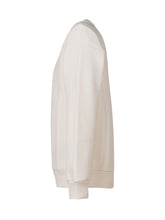 BALMAIN KIDS - Sweatshirt with Small Chest Lettering - White - LIDIASHOPPING® - Official Website