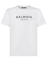 BALMAIN KIDS - T-shirt with Front Logo - White - LIDIASHOPPING® - Official Website