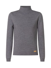 BALMAIN KIDS - Maglia a Coste con Collo Alto - Grigio - LIDIASHOPPING® - Official Website