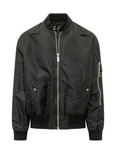 44 LABEL GROUP - Bomber with Pockets and Sleeve Zip - Black - LIDIASHOPPING® - Official Website