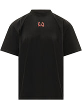 44 LABEL GROUP - T-shirt con Piccolo Motivo Grafico - Nero - LIDIASHOPPING® - Official Website