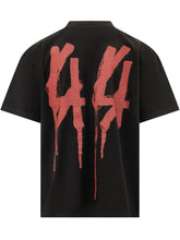 44 LABEL GROUP - T-shirt con Piccolo Motivo Grafico - Nero - LIDIASHOPPING® - Official Website