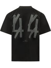 44 LABEL GROUP - T-shirt con Scritta Blacklisted - Nero - LIDIASHOPPING® - Official Website