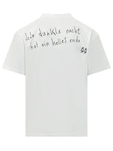 44 LABEL GROUP - T-shirt con Stampa Grafica Frontale - Bianco - LIDIASHOPPING® - Official Website