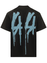 44 LABEL GROUP - T-shirt with Front Logo Print - Black - LIDIASHOPPING® - Official Website