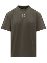 44 LABEL GROUP - T-shirt con Motivo Numerico Frontale - Verde - LIDIASHOPPING® - Official Website