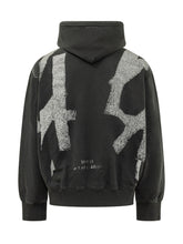 44 LABEL GROUP - Felpa Over Patchwork con Cappuccio - Nero - LIDIASHOPPING® - Official Website