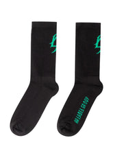 44 LABEL GROUP - Calze a Media Lunghezza con Logo Laterale - Nero - LIDIASHOPPING® - Official Website