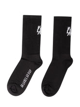 44 LABEL GROUP - Calze a Media Lunghezza con Logo Laterale - Nero - LIDIASHOPPING® - Official Website