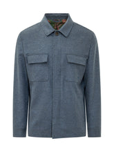 ETRO - Giacca Camicia con Tasche Applicate - Blu - LIDIASHOPPING® - Official Website