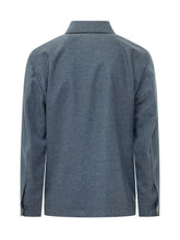 ETRO - Giacca Camicia con Tasche Applicate - Blu - LIDIASHOPPING® - Official Website